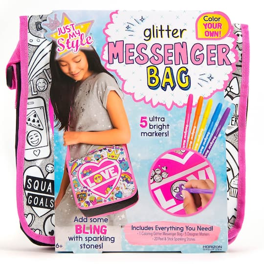 Just My Style&#xAE; Glitter Messenger Bag